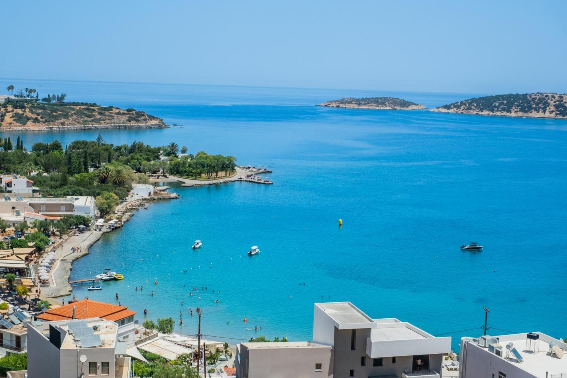 Appartamento Thea Panoramic Sea View Agios Nikolaos Esterno foto